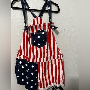 American Flag Overalls